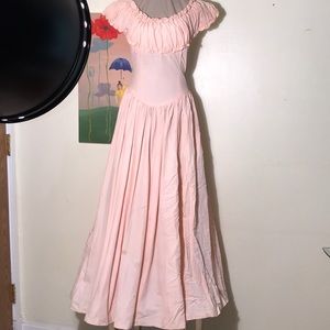 Vintage 1950’s Bridesmaid Taffeta Dress & Big Bow